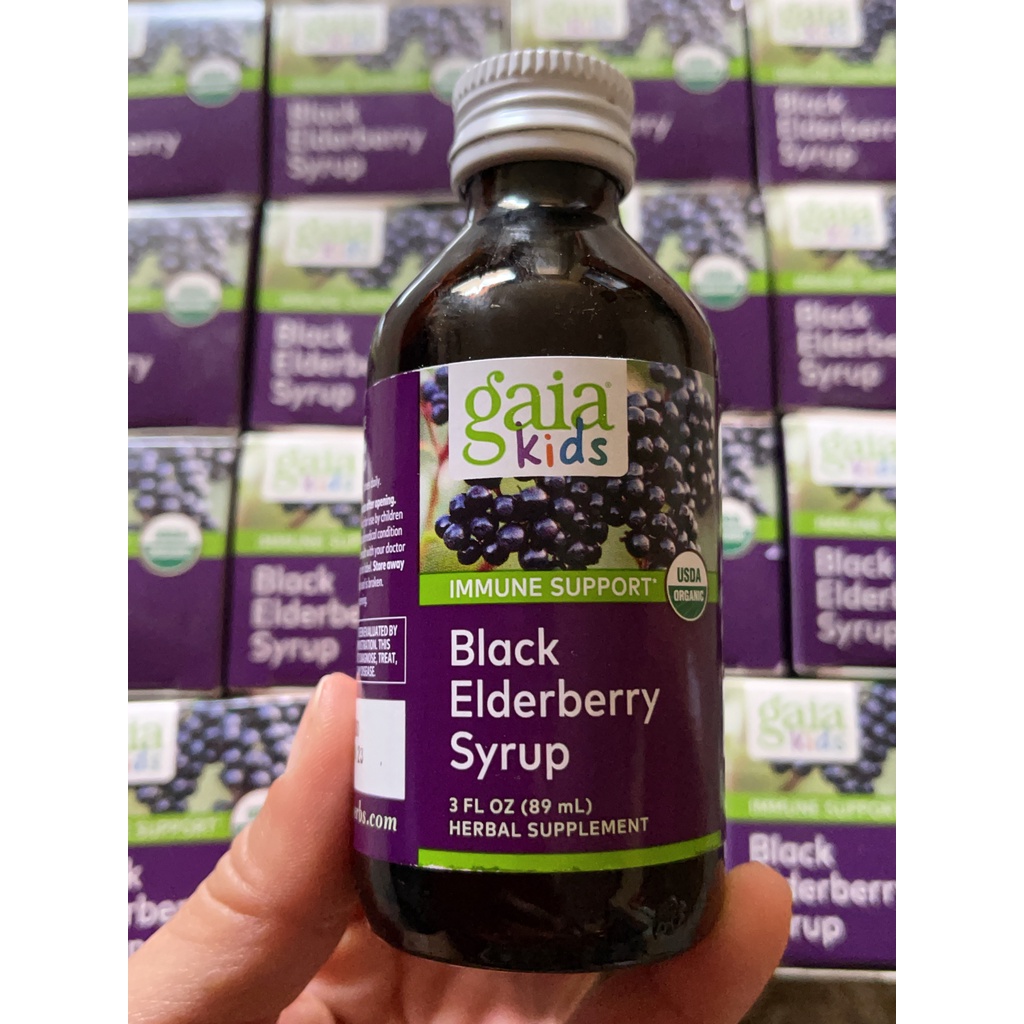 Siro cơm cháy Elderberry Gaia 89mL