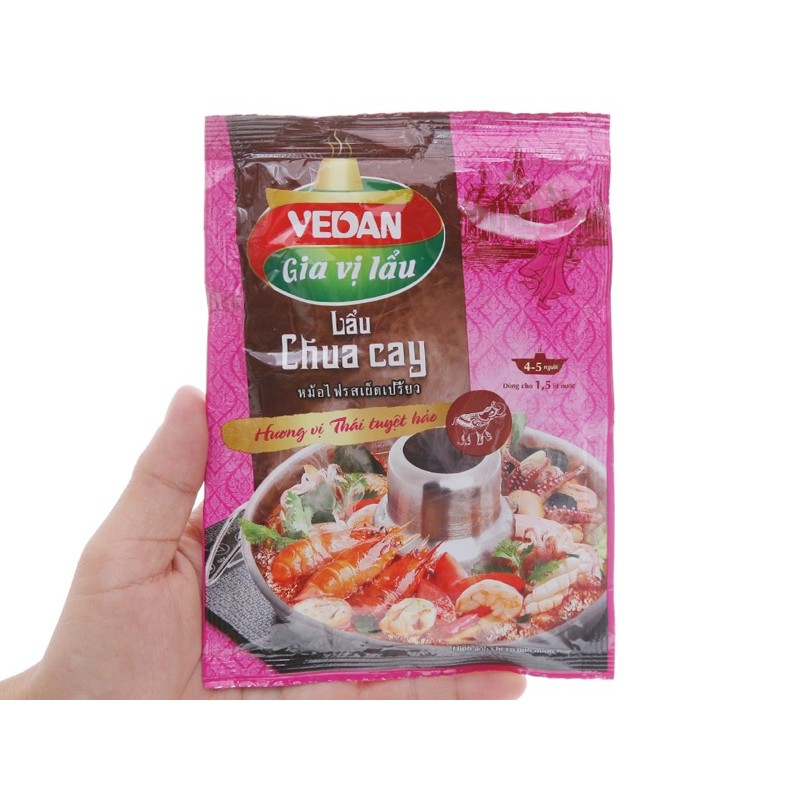 Gia vị lẩu chua cay/ kim chi/ hải sản Vedan(BC)