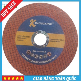 1 hộp 100 viên đá cắt đỏ 107 kingstone sắc bén chịu nhiệt cao