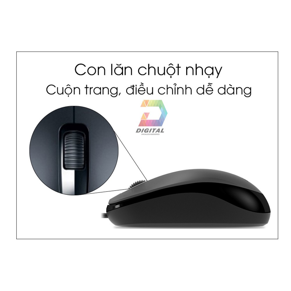 Combo Chuột Genius Có Dây Tặng Lót Chuột Cao Cấp