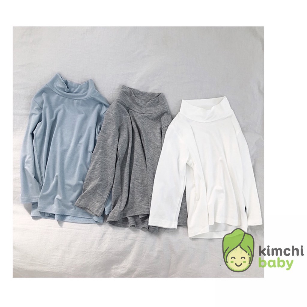 [Mã KIDEOM11 hoàn 100K xu đơn 500K] Áo Dài Tay Cao Cổ Cao 3 Phân Trơn Chất Thun Lạnh Cho Bé Peekaboo Minky Mom MKMA01 | BigBuy360 - bigbuy360.vn