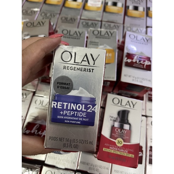 Kem olay Mỹ  dưỡng ẩm chống lão hóa mini xài thử 15g