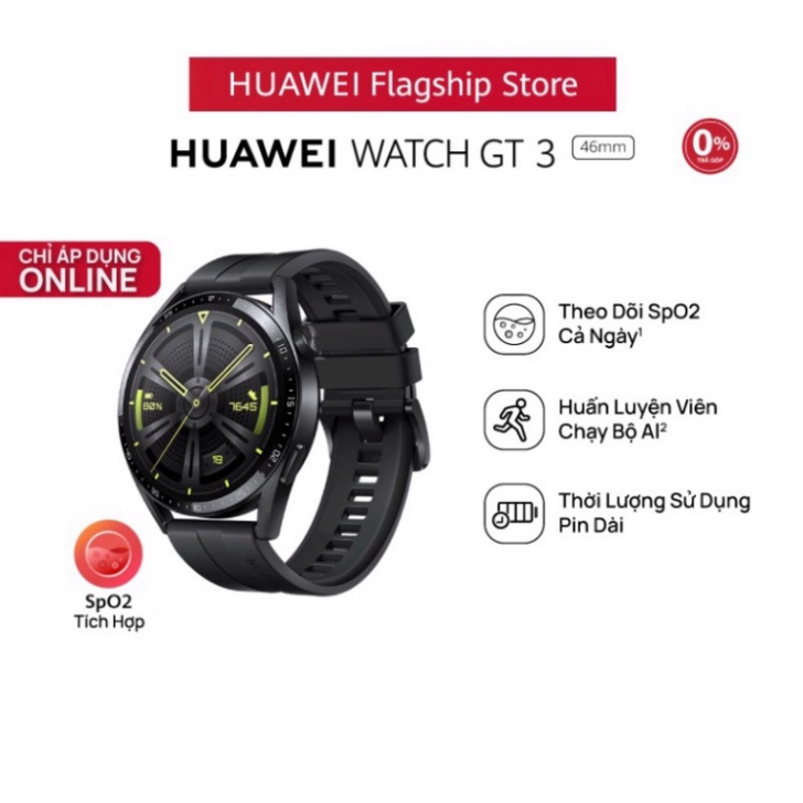 100%zin Đồng Hồ Thông Minh HUAWEI WATCH GT 3 46mm |Theo Dõi Spo2 Cả Ngày (NGÀY VÀNG SALE KHỦNG) UY Tín