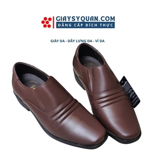 Giày lười cao cấp da cừu đế hơi aseco 32mã 714air - nâu