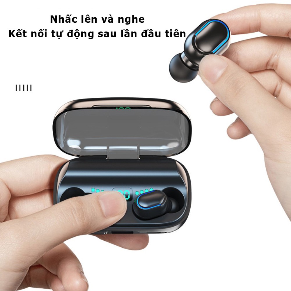 Tai nghe Bluetooth T11 TWS kết nối nhanh chóng và ổn định,âm thanh chất lượng cao, tích hợp màn hình thông minh