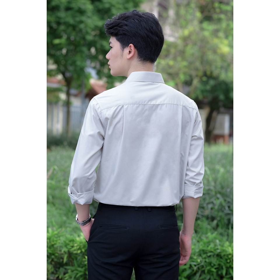 ÁO SƠ MI NAM HỘP CAO CẤP DÀI TAY HÀN QUỐC, FORM SLIMFIT DỄ MẶC, CHẤT LIỆU LỤA NẾN CAO CẤP, ĐỦ SIZE M, L, XL