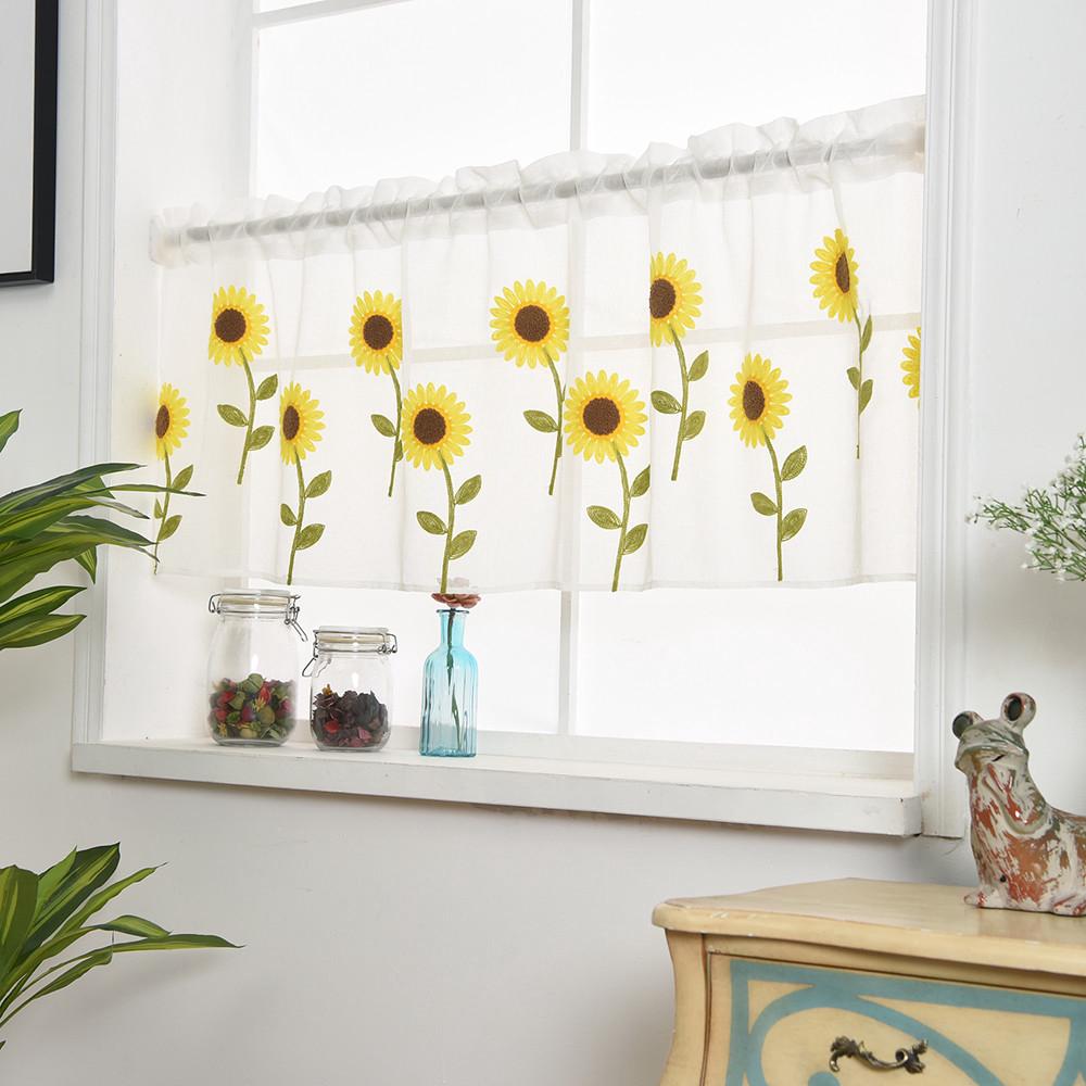 1 Tấm Vải Lá Sheer Window Voile Drape Valance