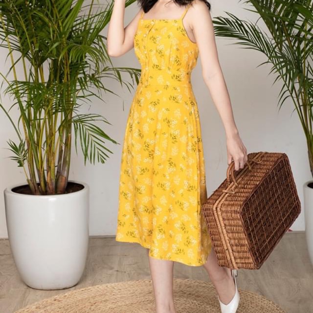 Đầm 2 dây Honey hoa nhí