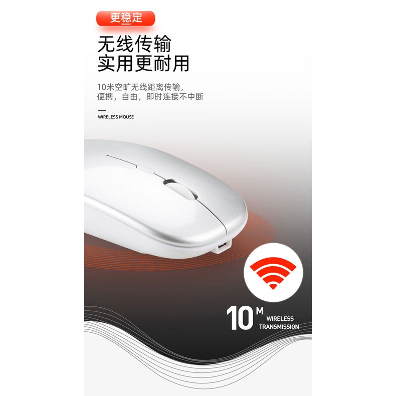 Chuột Không Dây Bluetooth 2.4ghz 5.0 Cho Laptop Máy Tính