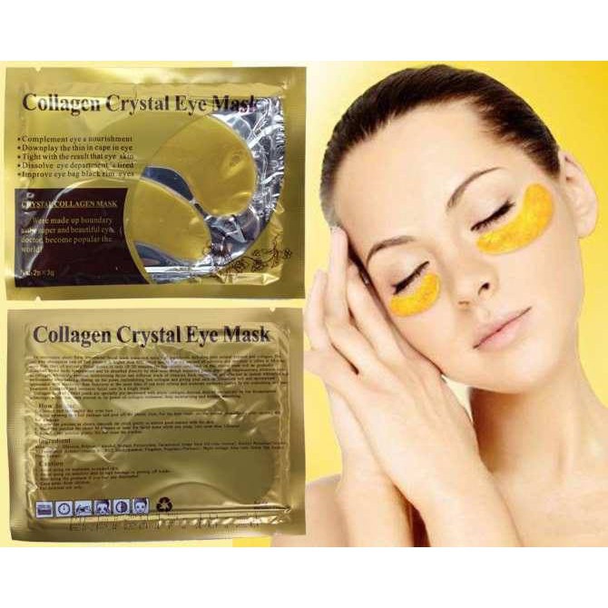 Mặt nạ chống thâm mắt✨Mặt nạ dưỡng làm mờ quầng thâm mắt Collagen Crystal | Thế Giới Skin Care