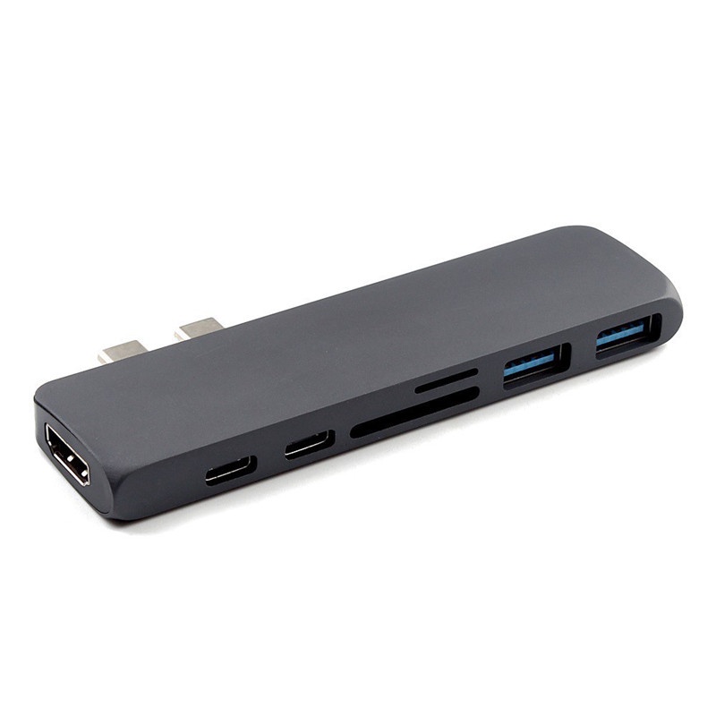 Bộ chuyển đổi 7 trong 1 BATIANDA đầu USB type C sang PD/ USB 3.0/ SD/ TF