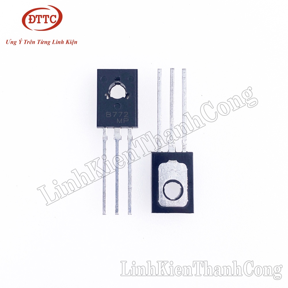 B772 Transistor PNP 3A 30V TO126 Chân Đồng Chính Hãng