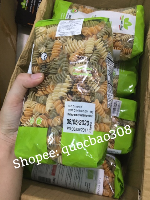 Nui Xoắn &amp; Nui Ống Rau Củ Hữu Cơ Bio 500g