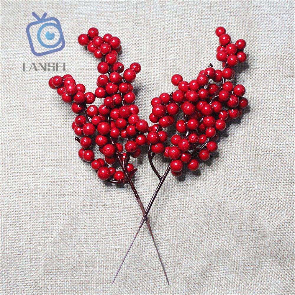 Nhánh Quả Mọng Đỏ Nhân Tạo Độc Đáo Trang Trí Nhà Cửa/ Tiệc Cưới/ Giáng Sinh