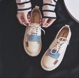 Giày vintage chắp vá