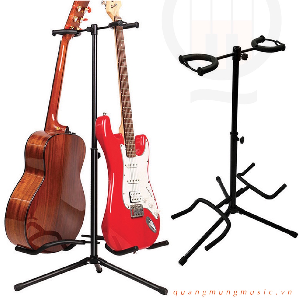 Giá Đỡ 2 Đàn Guitar - Chân Giá Để Hai Đàn Chuyên Dụng Chất Lượng Cao