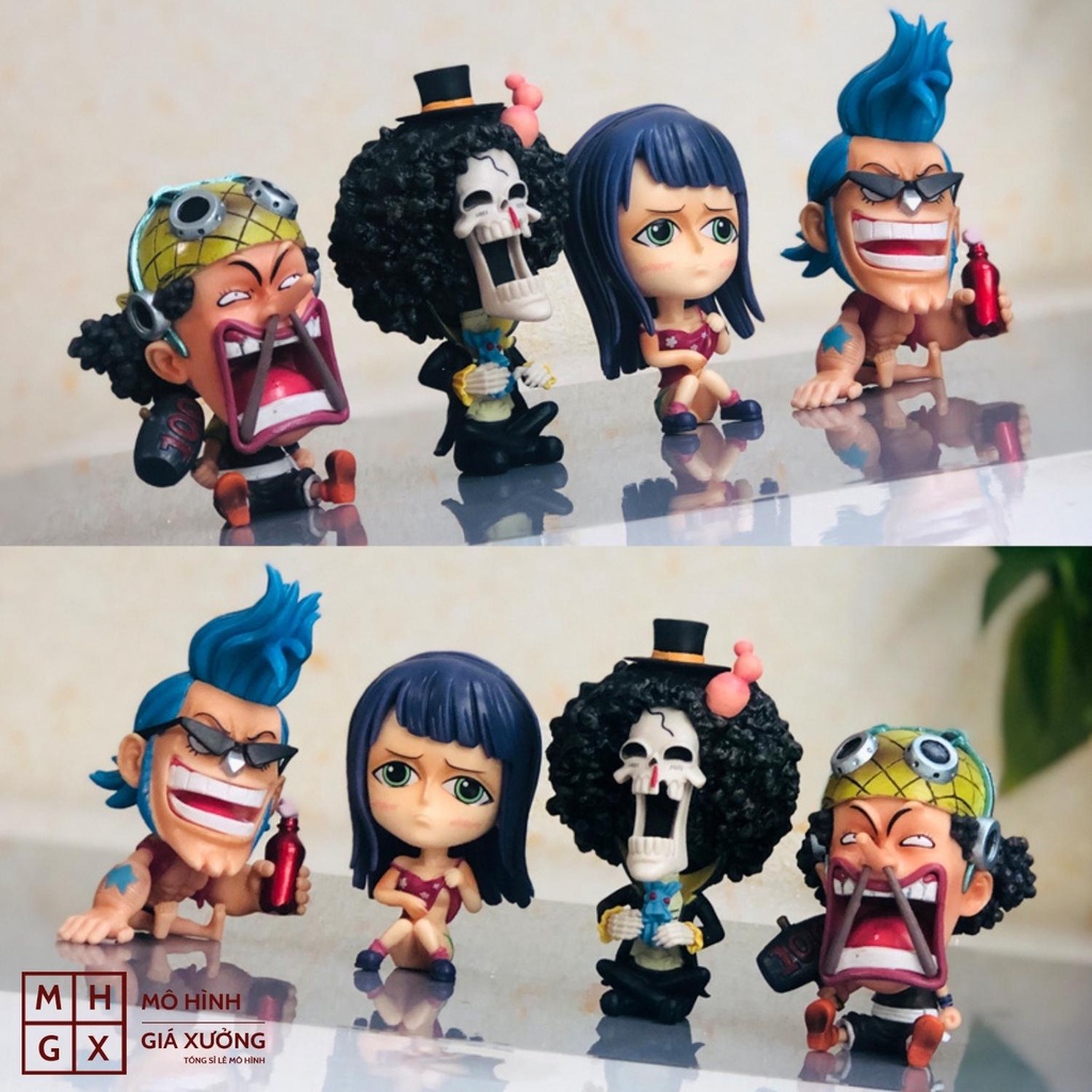 Rẻ Nhất Shopee - Mô Hình Chibi các nhân vật One Piece Mô Hình Băng mũ rơm Luffy , ACE , Sabo Thất Vũ Hải Tượng Figure