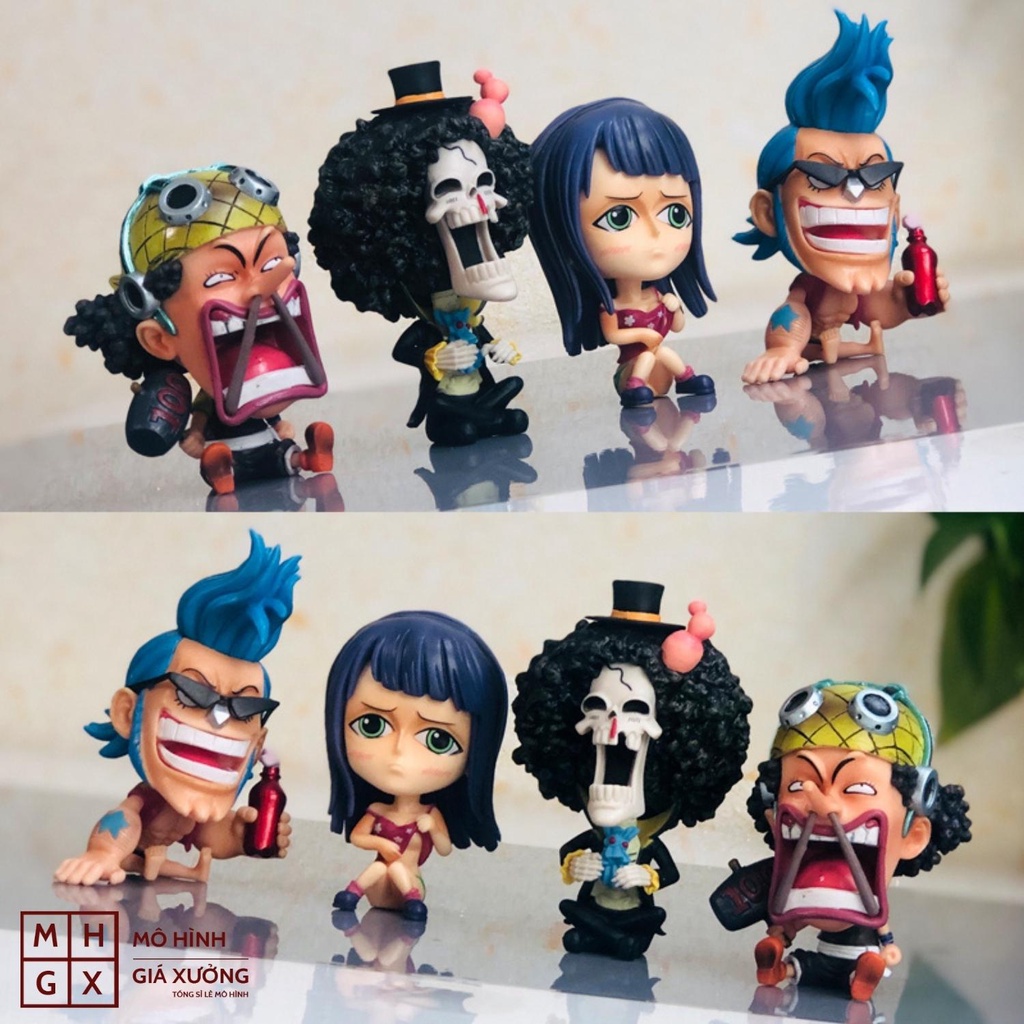 Mô hình One Piece chibi Luffy Zoro Sanji Ace Sabo Nami Robin Choper Usopp Brook Franky Jinbei Boa Hancok Doflamingo Kuma