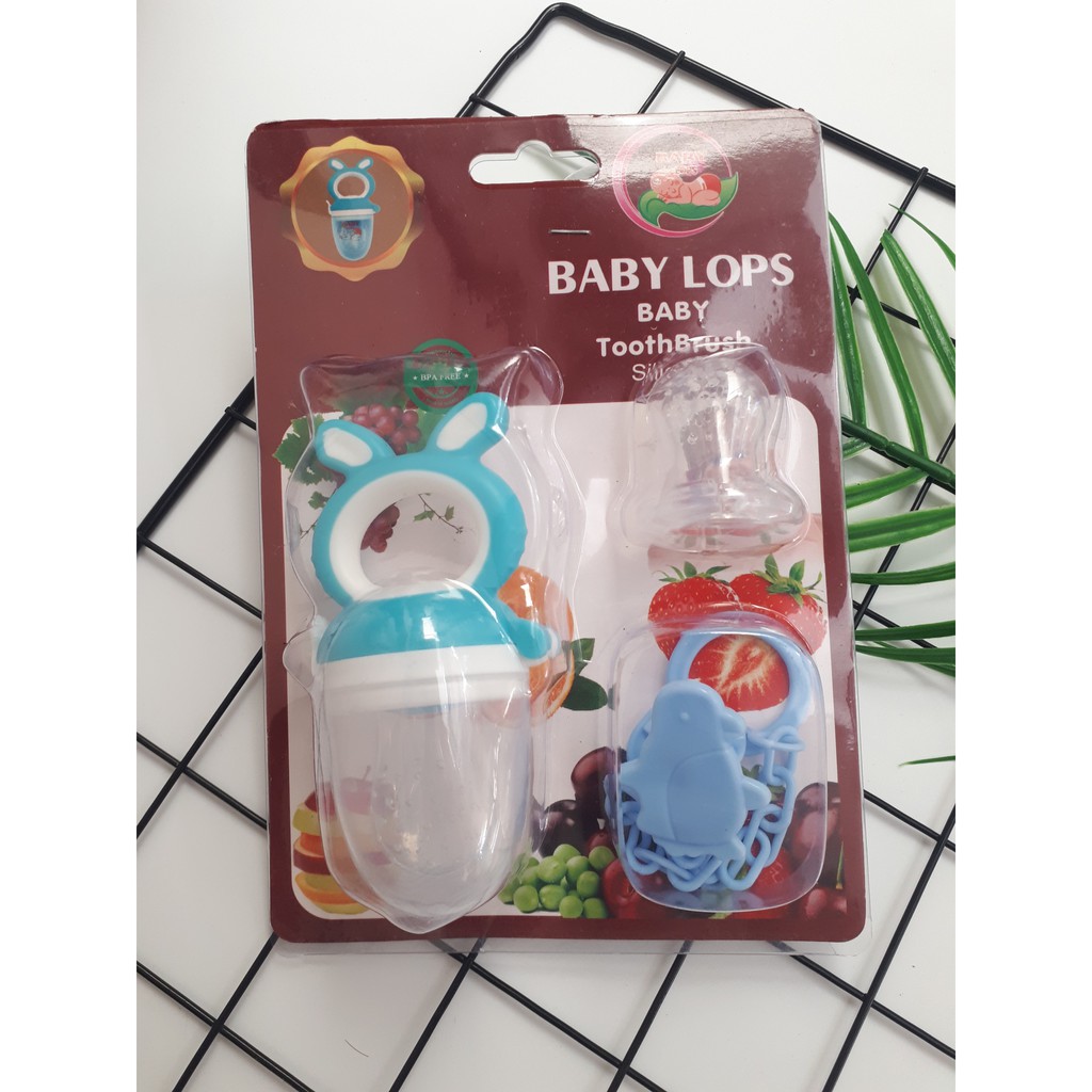 Túi nhai ăn dặm Babylops / Núm nhai ăn dặm Cho bé