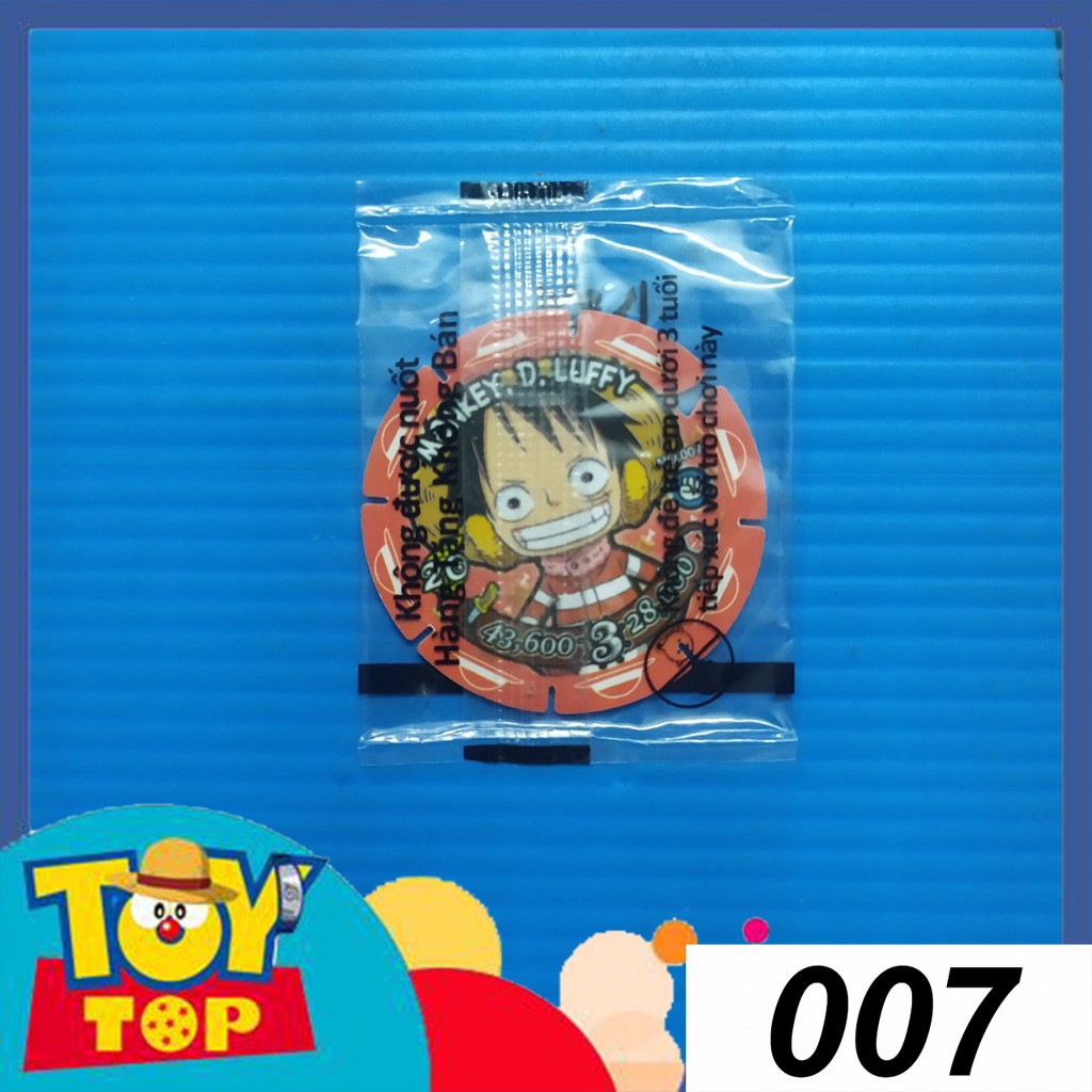 [Một thẻ] Thẻ Toonies One Piece Chibi đầu to Liên minh thủy chiến nhựa lắp ghép tròn xếp hình còn seal phân loại 1