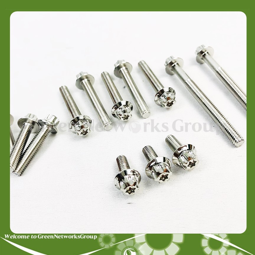 Bộ Ốc Lốc Máy Salaya Inox 304 Dành Cho Nhiều Dòng Xe Máy , Ốc Salaya CNC gắn xe Honda Yamaha Suzuki Greennetwork