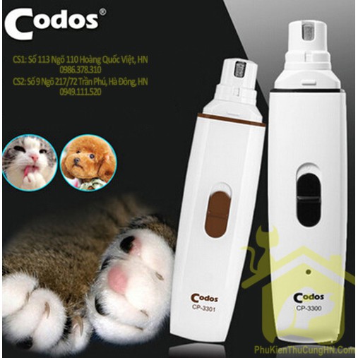 Máy mài móng Codos CP-3300 và CP-3301 dành cho thú cưngi