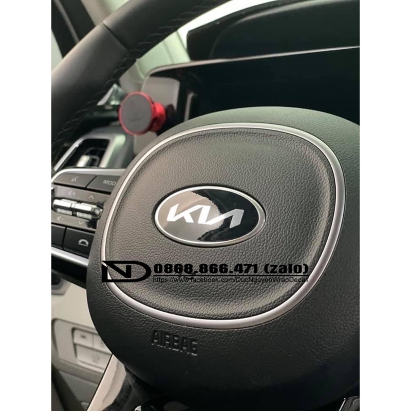 Decal dán logo RIO,logo kia mới,logo kia (10cái)