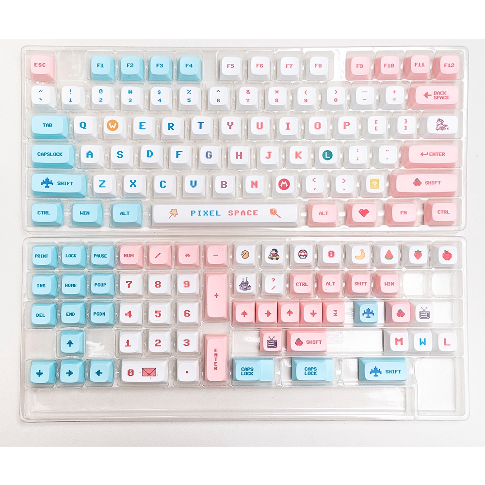 pixel keycaps XDA profile Dye-Sublimation   PBT keycap 134keys