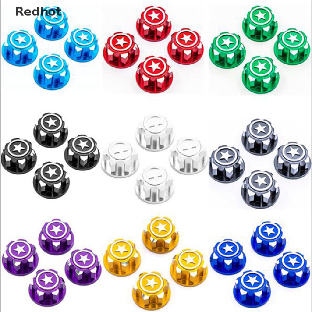 Bộ 4 Đai Ốc Lục Giác 17mm Bằng Nhôm Chống Bụi Cho Xe Điều Khiển 1 / 8 X-Maxx Summit Trên đó