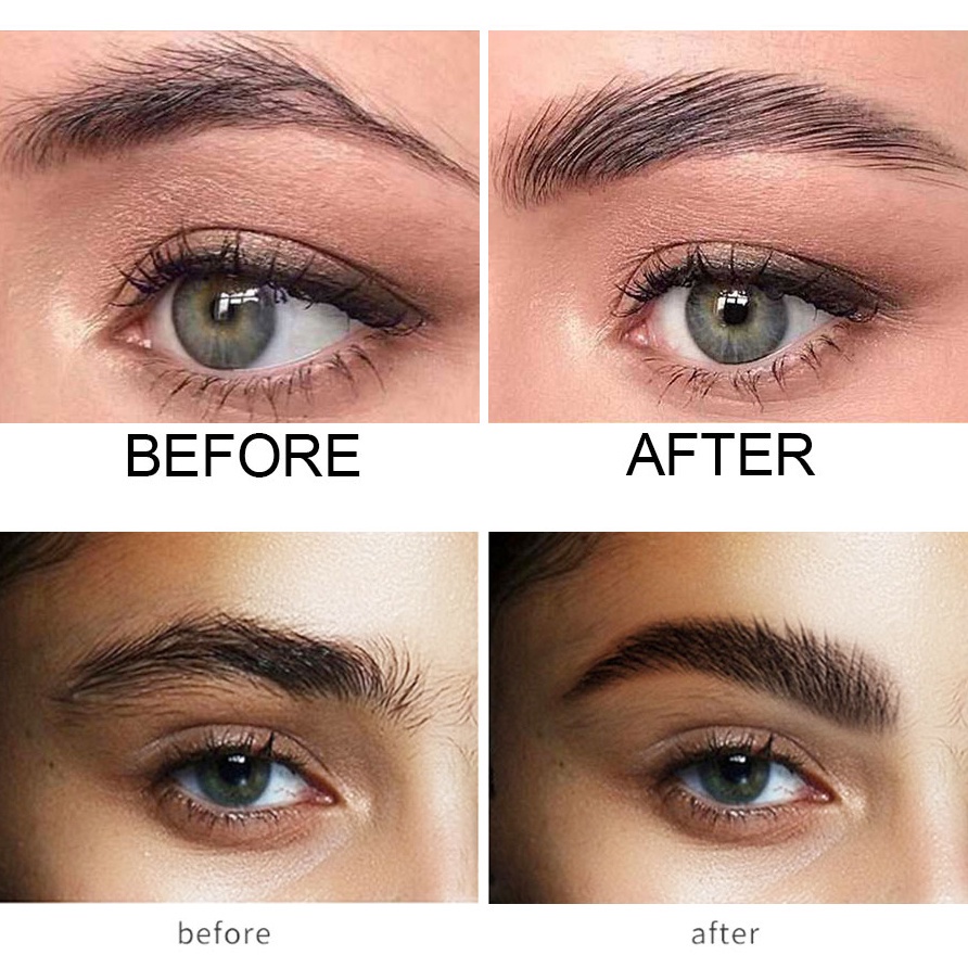 Bộ Gel Định Hình Lông Mày / Kẻ Mày Kissbeauty Kháng Nước Lâu Trôi Chống Nhòe Kèm Cọ Tiện Dụng