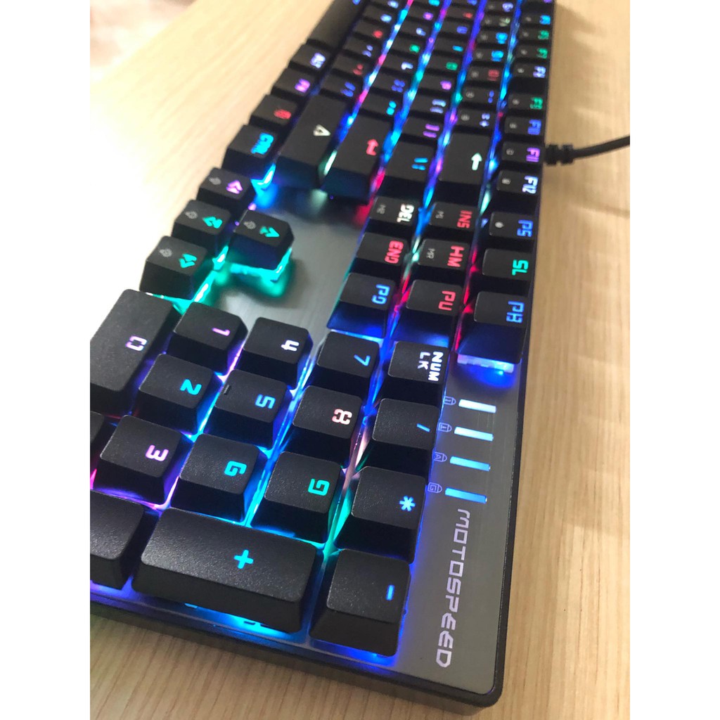 CK104 Motospeed💝♥️  Bàn Phím máy tính chính hãng led RGB.💝♥️Bàn Phím Cơ