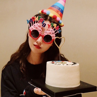 Mắt kính hình chữ Happy Birthday chất lượng cao