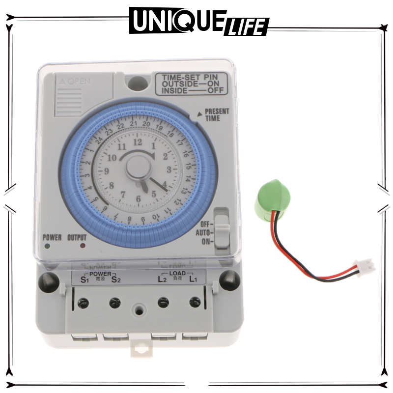 [Niuniu appliances]DIN RAIL logue Day 24H Timer Switch Industrial Daily Time Switch 110-240V