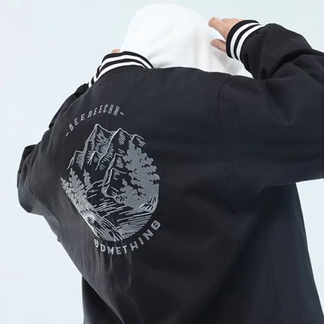 Áo Khoác Bóng Chày Tay Dài Thêu Họa Tiết Cổ Điển Thời Trang Cho Nam Và Nữ