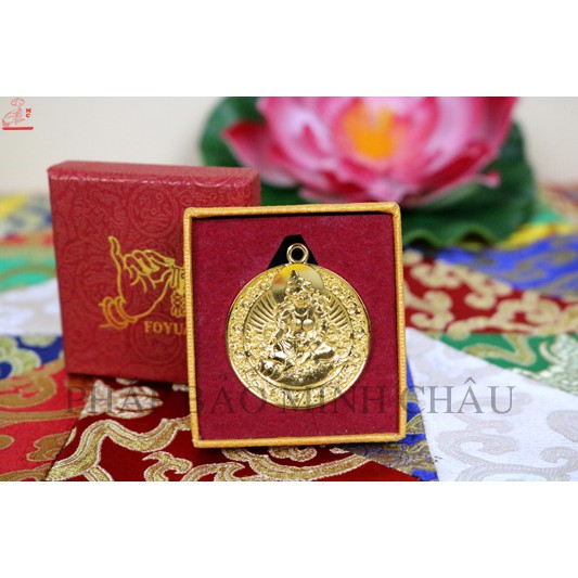 MẶT ĐEO ĐỒNG 3.5CM (TARA XANH - LIÊN HOA SANH - HOÀNG THẦN TÀI)