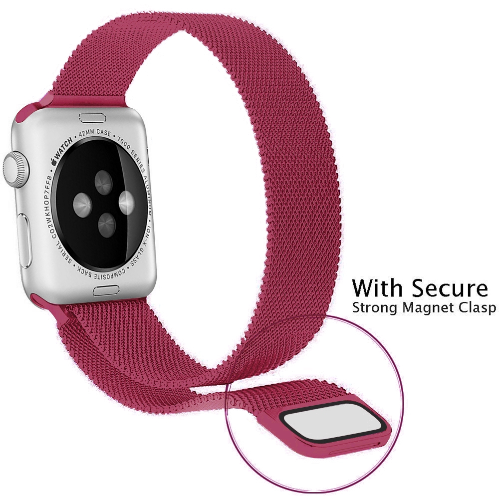 【Apple Watch Strap】 Dây đeo inox Milanese cho đồng hồ thông minh Apple Watch Series 6 se 5 4 3 2 1