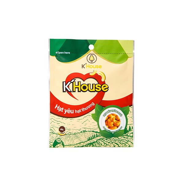 ✅ Hạt Điều Trứng Muối K House Bình Phước [ Túi Zip 40g,120g và 200g ]