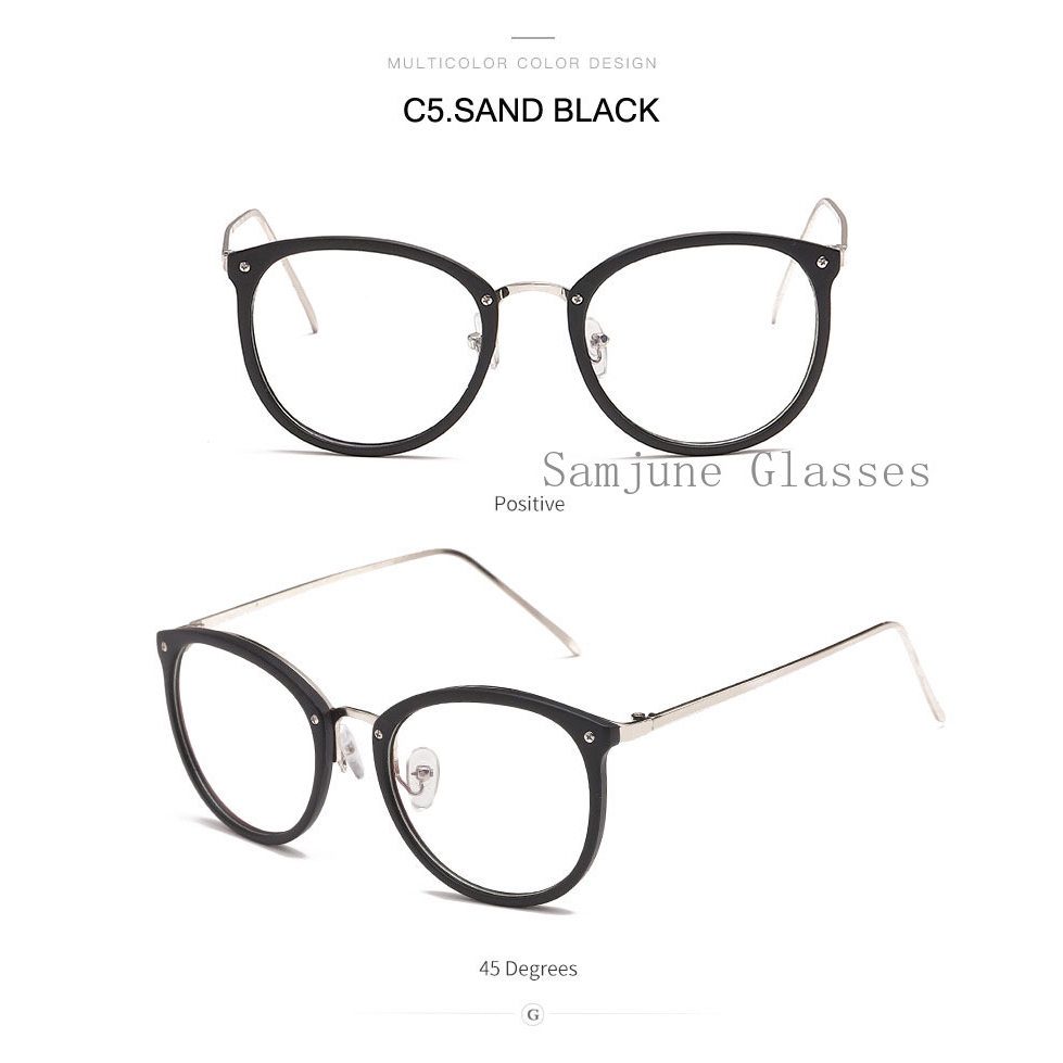 Mắt Kính Gọng Tròn SAMJUNE Thời Trang Retro Cho Nam Và Nữ