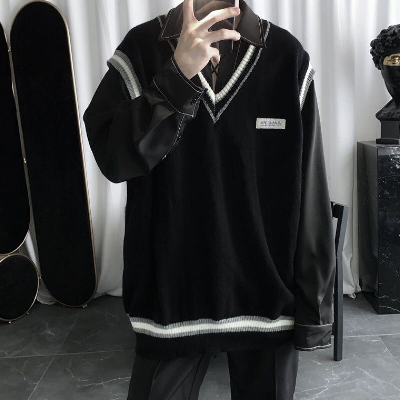 Áo Gile Trơn Logo Fashion Unisex