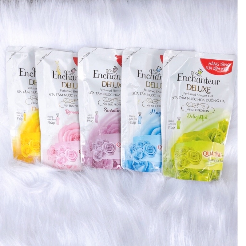 Sữa Tắm Enchanteur Túi 200g , 450g, chai Gội 150g