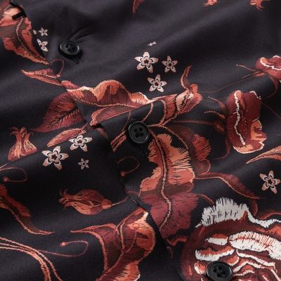 Áo sơ mi tay lỡ Galvin form rộng chất mát cộc tay đứng dáng unisex SMGV149-M1 - Leo Vatino