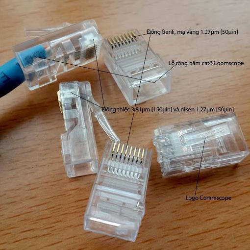 Đầu Bấm Dây Mạng Cod Rj45 Túi 1000 Hạt