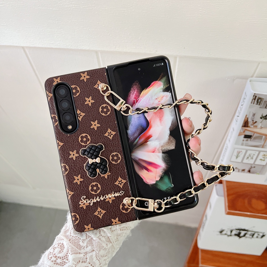 Ốp Điện Thoại Siêu Mỏng Bảo Vệ Toàn Diện Có Dây Đeo Dài Cho Samsung Galaxy Z FLIP 4 FOLD 3