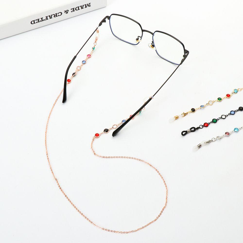 LEILY Dây Đeo Kính Mát Đính Pha Lê Có Thể Điều Chỉnh Cho Nam Nữ