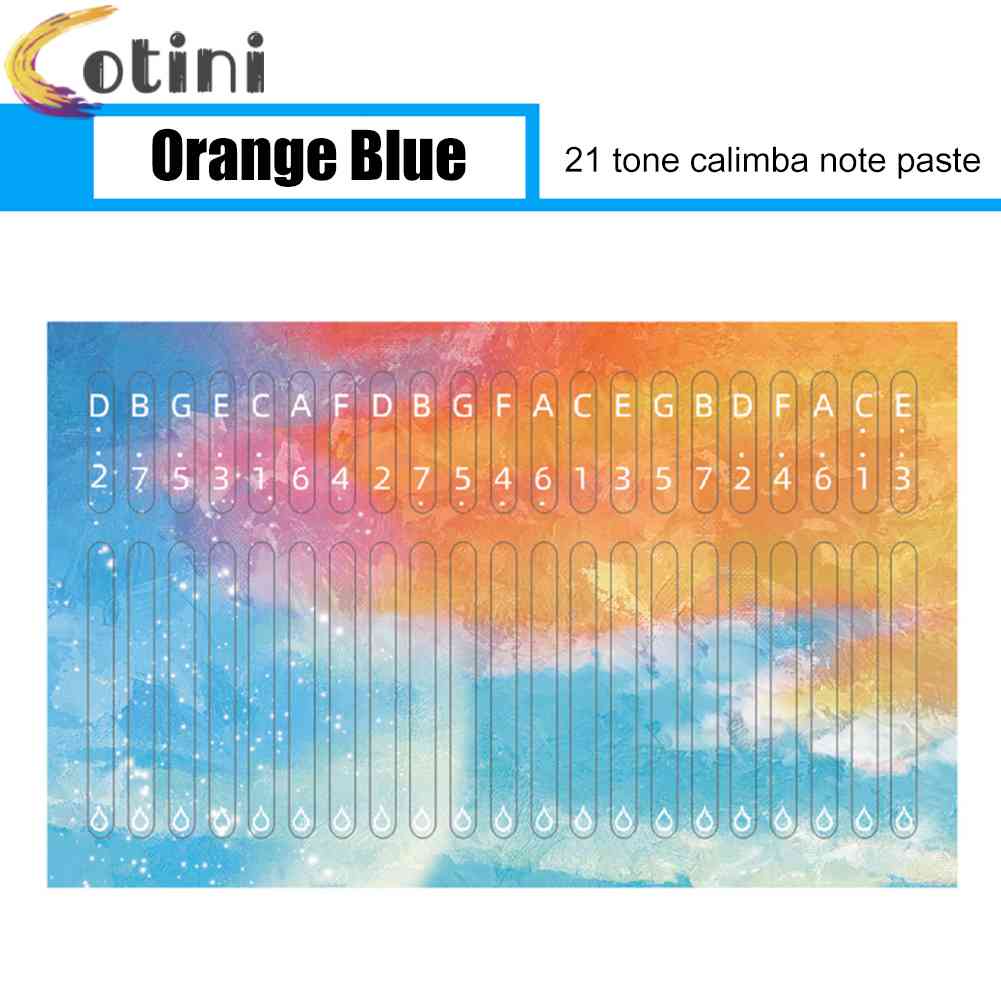 Miếng Dán Phím Đàn Kalimba 21 Phím Cho Người Mới Bắt Đầu