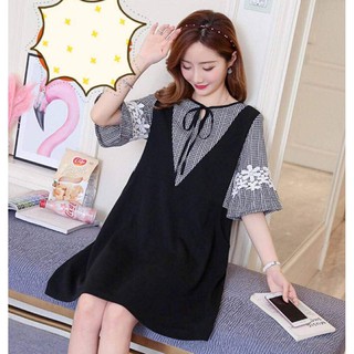 Đầm bầu công sở xinh 🍓 FREESHIP 🍓 váy bầu công sở thiết kế đẹp giả yếm