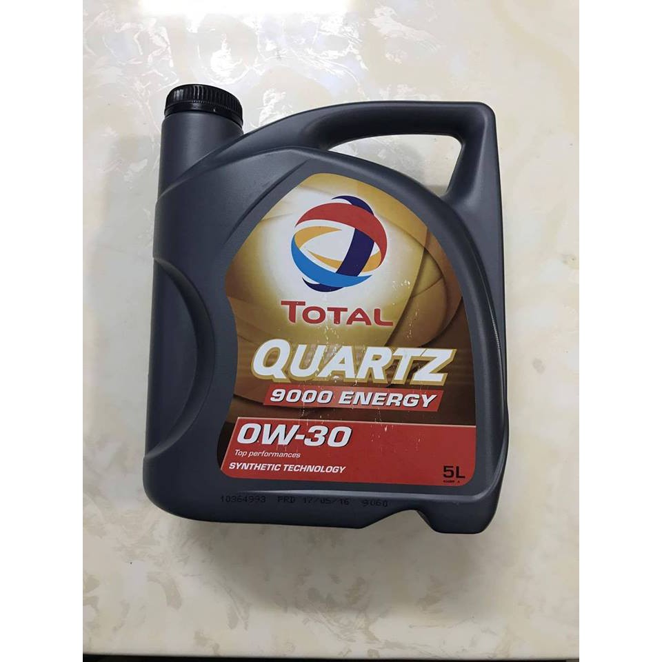 Dầu động cơ Oto QUARTZ 9000 ENERGY 0W-30 can 5L