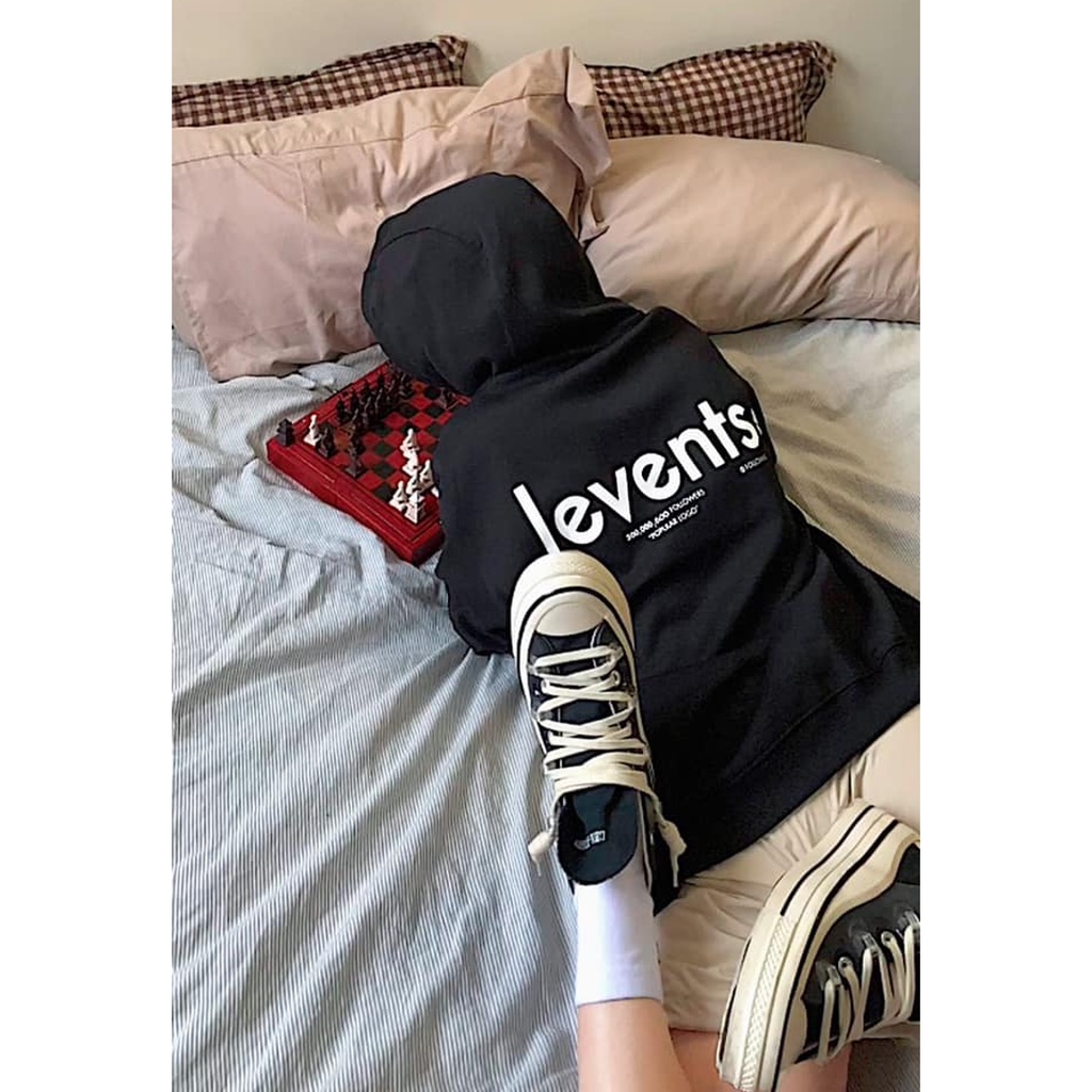 Áo hoodie LEVENTS Popular Logo áo khoác Hoodie nam nữ popular full tag phong cách unisex Ulzzang - Gin Store