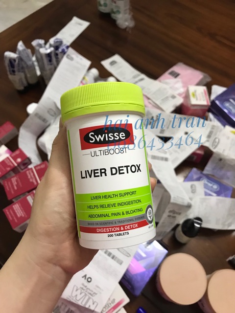 [Mã 66FMCGSALE hoàn 8% xu đơn 500K] [60/120/200]Viên uống thải độc gan Swisse Liver Detox