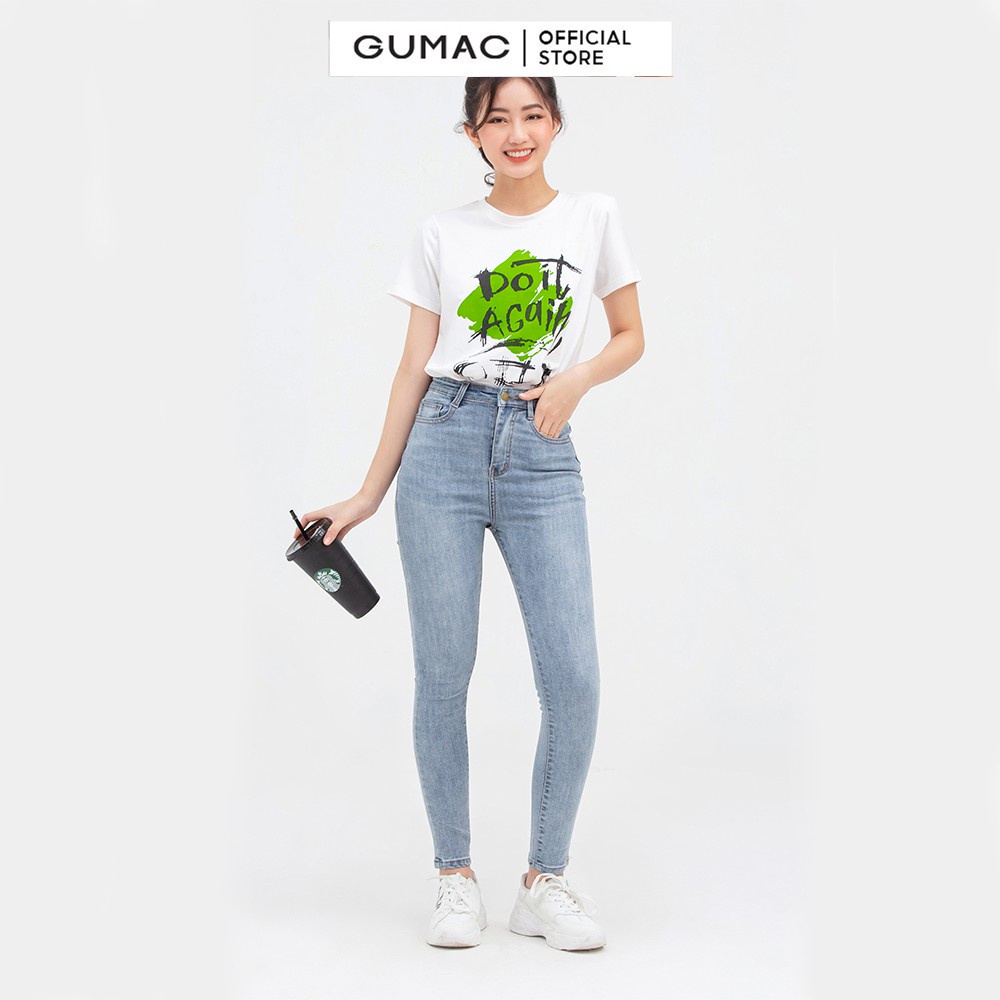 [Mã WABRGUM giảm 10% tối đa 30K đơn 99K] Quần jeans nữ skinny GUMAC dáng bó QJC05016